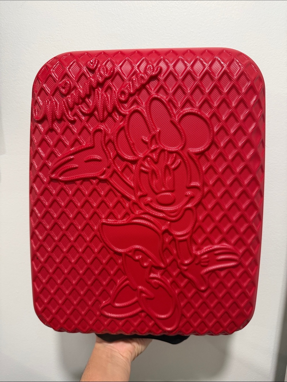 Disney Minnie Mouse Red Textured luggage suitcase